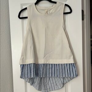 Anthropologie Open Back Twofer Tank